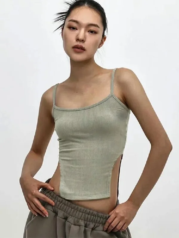 Light Green Tank Top / S(155cm 40kg)