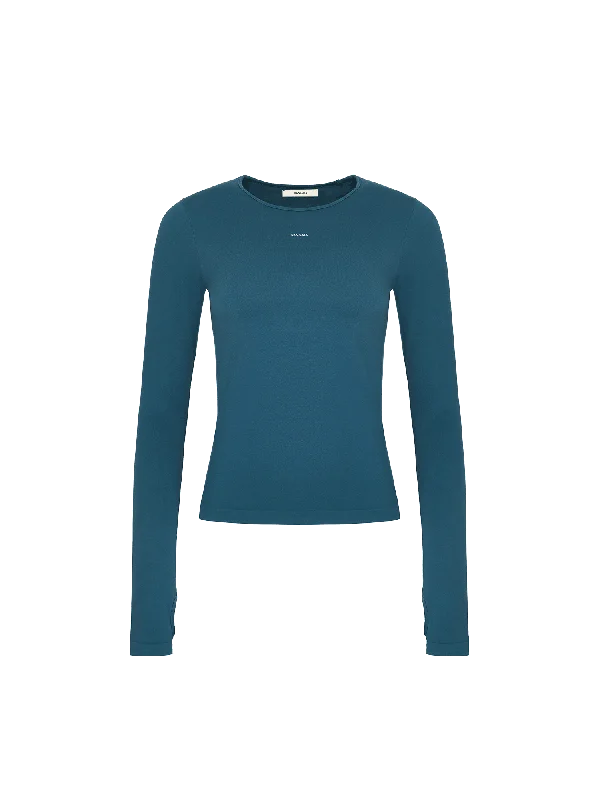 Women's Plant-Stretch Long Sleeve Top—storm blue