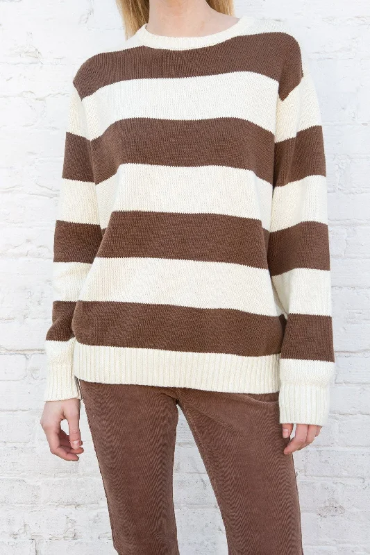 Brown Cream Stripes / Oversized Fit