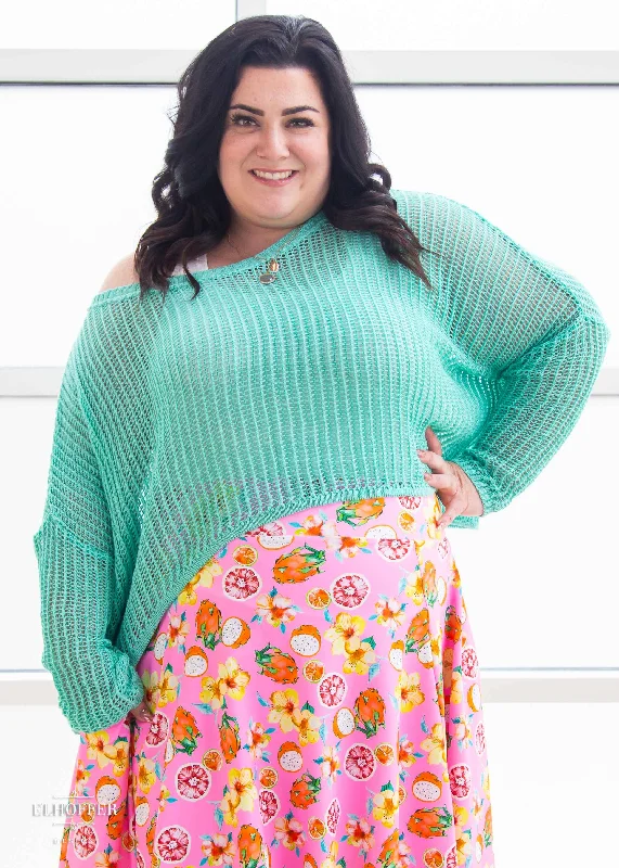 Essential Delirium Oversize Crop - Mint