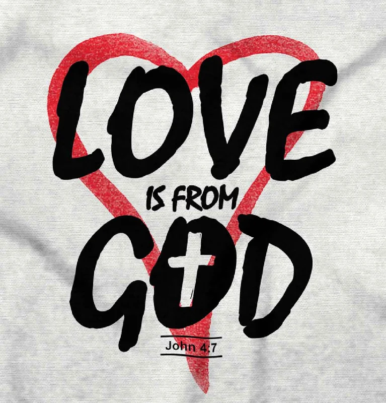 Love is From God Junior Fit V-Neck T-Shirt