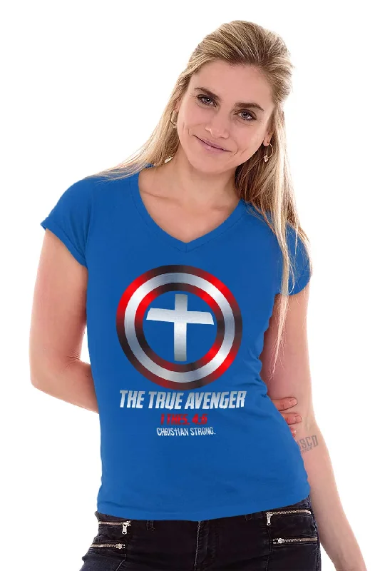 True Avenger Junior Fit V-Neck T-Shirt