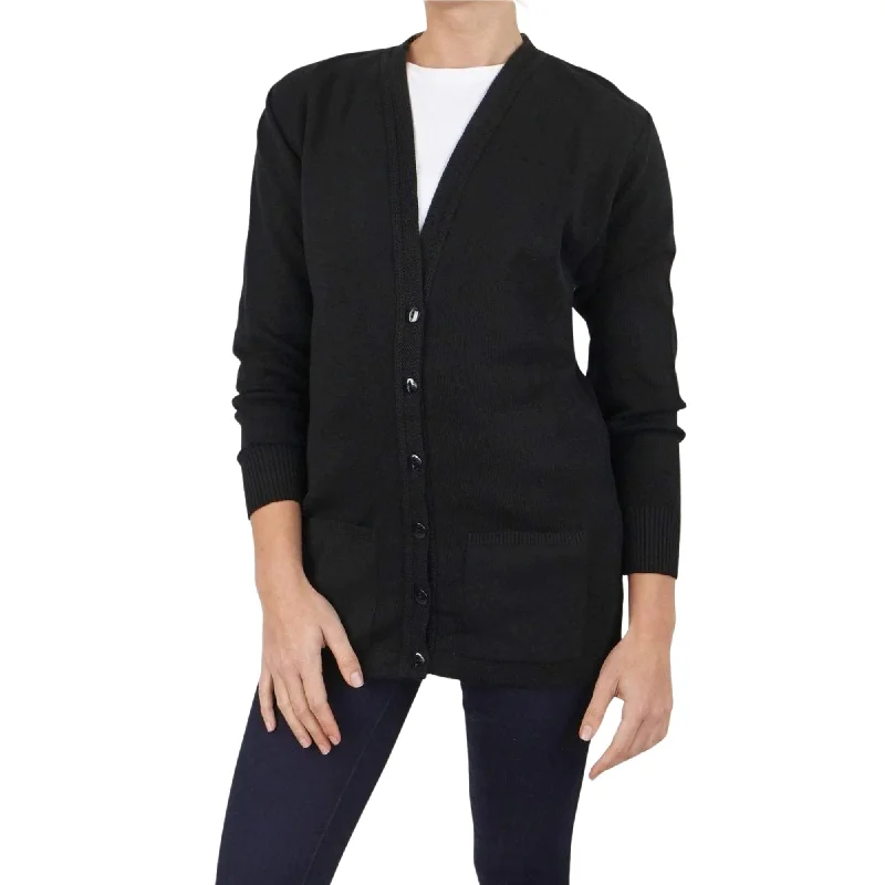 Balmoral Women Wool Blend Knit Pockets Cardigan