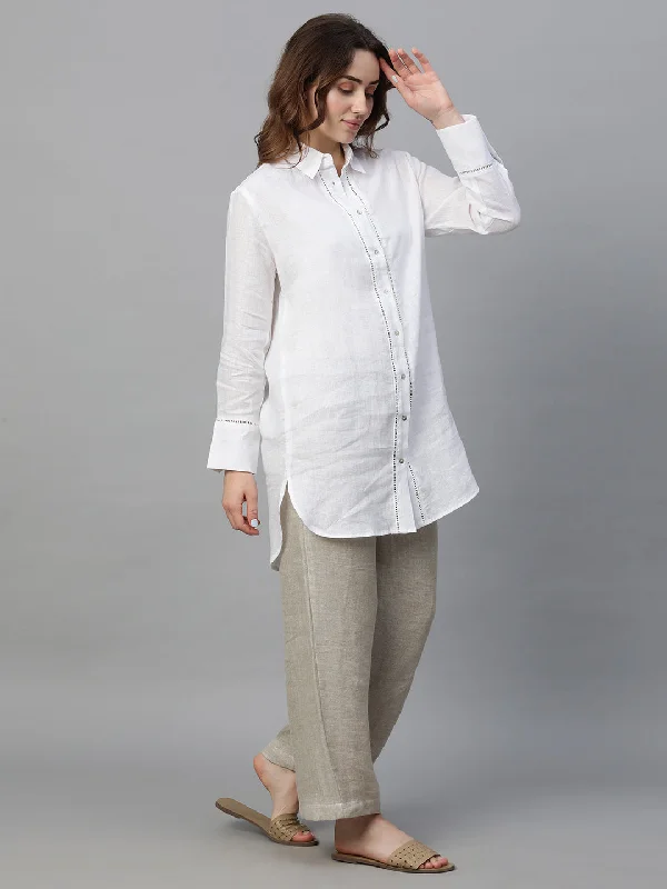 Women's Whisper Wh Linen Regular Fit Blouse