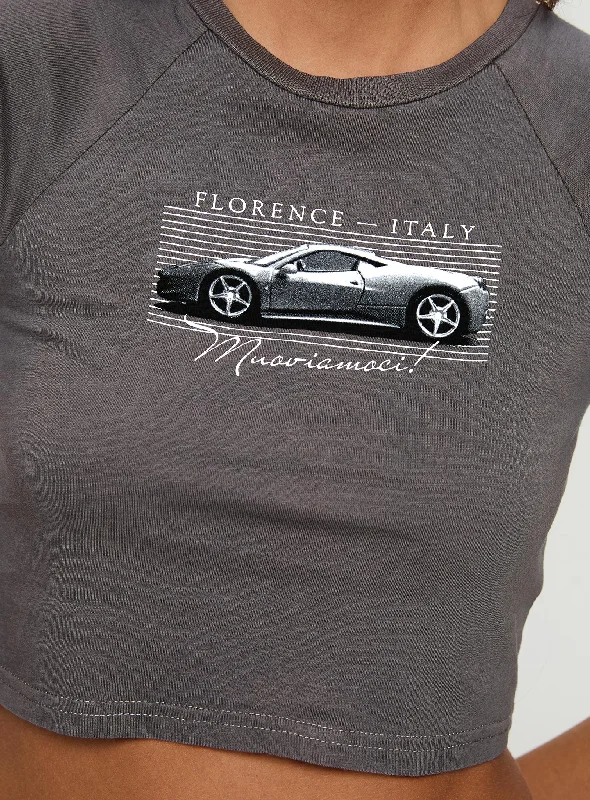 Racing Florence Baby Tee Black