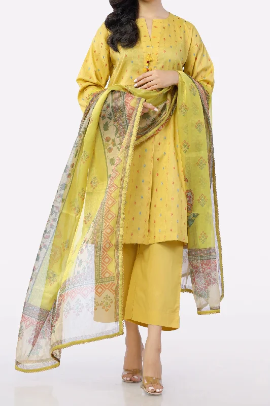 Lime Printed Dupatta