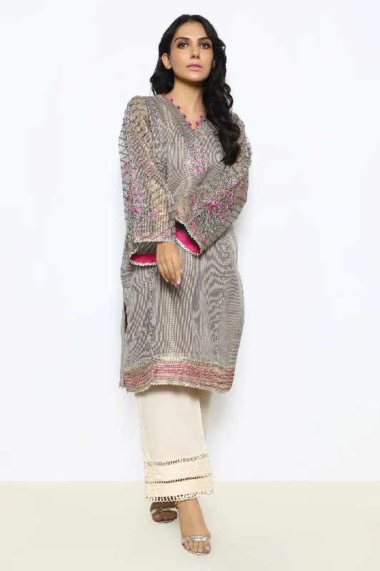 Mesuri Net Grey Kurti