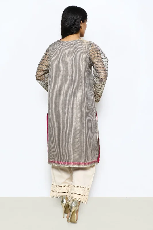 Mesuri Net Grey Kurti