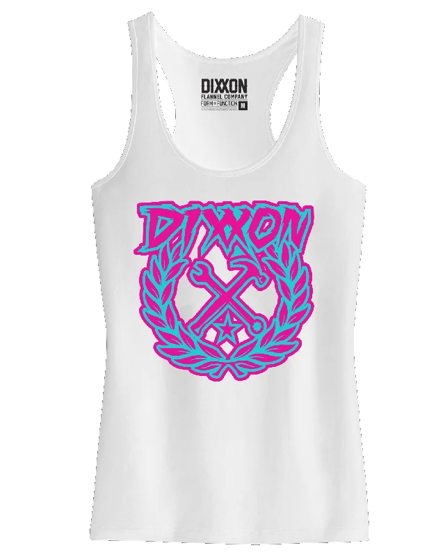 Women's Party Crest Tank - Pink & Tiffany