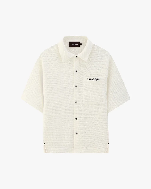 FORMENTERA WAFFLE SHIRT OFF-WHITE