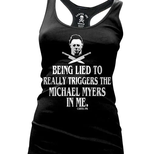 Michael Myers in Me Women's Racer Back Tank Top