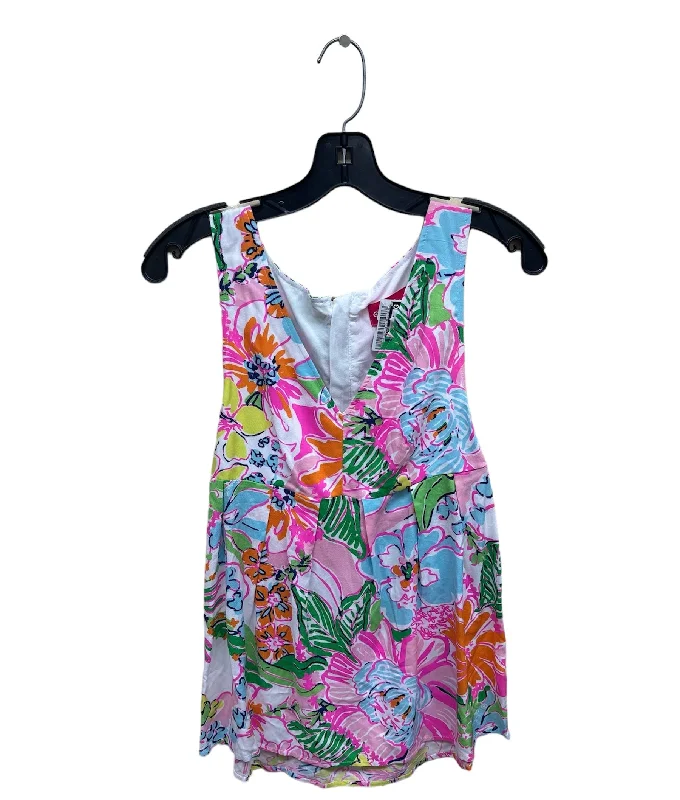 Tropical Print Top Sleeveless Lilly Pulitzer, Size Xs