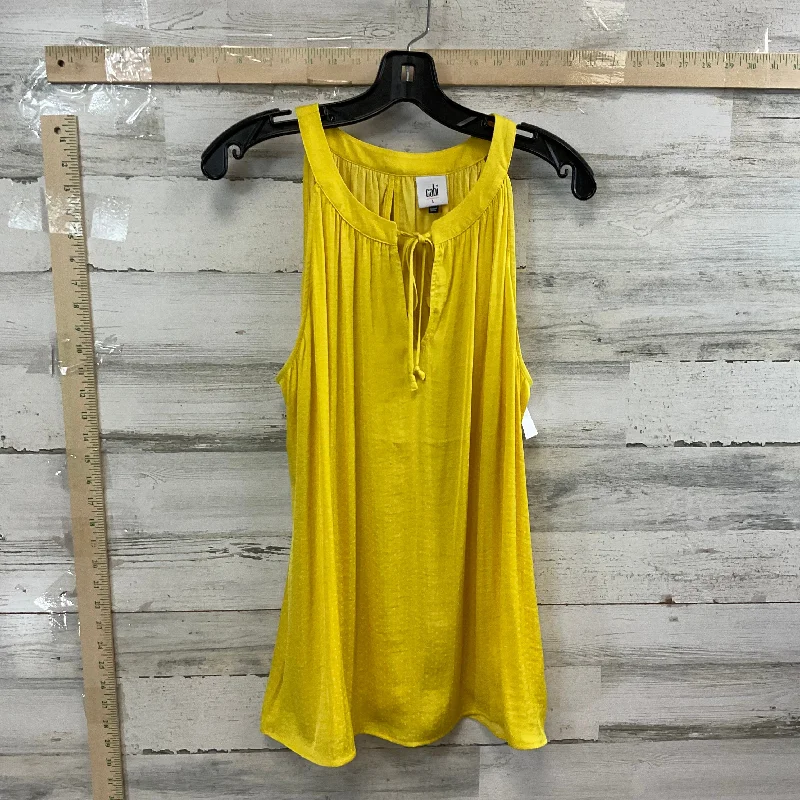 Yellow Top Sleeveless Cabi, Size L