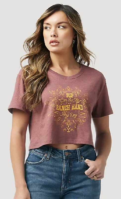 Women's Wrangler Yellowstone Crop T-Shirt #112323573