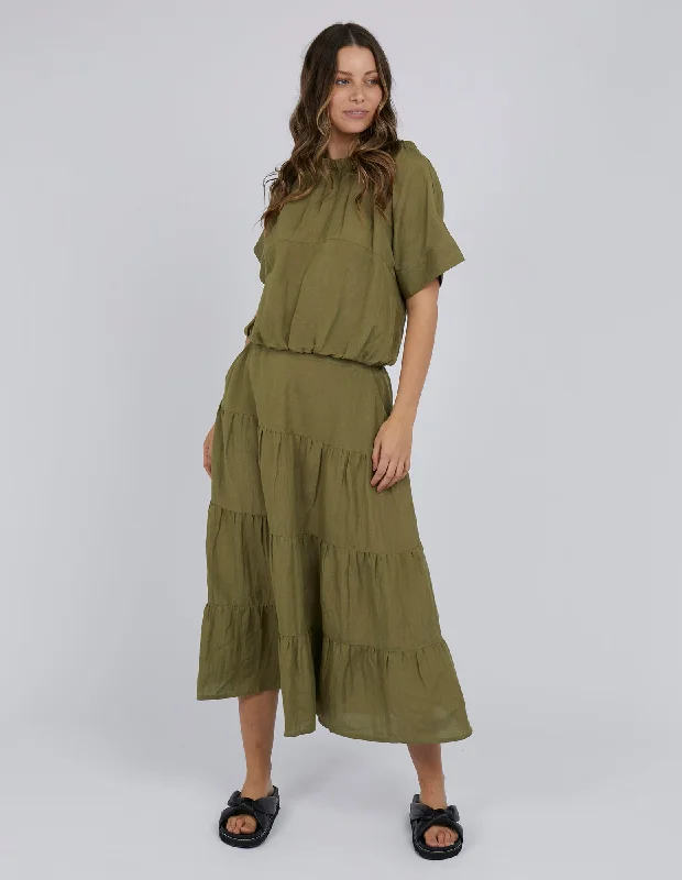 Foxwood Brea Top Olive Green