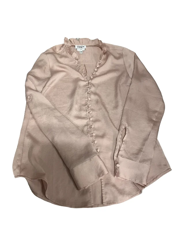 Mauve Blouse Long Sleeve Express, Size S