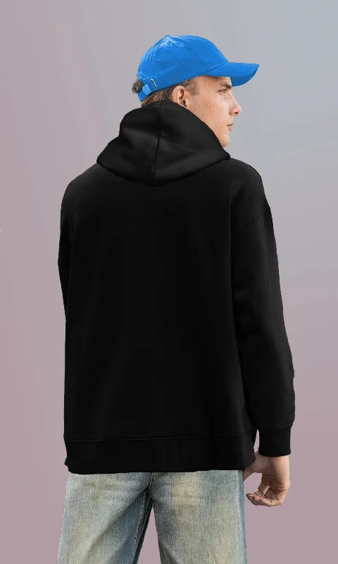 Mebadass Men's Printed Oversized Hoodie - Explore