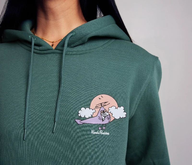 Organic Premium Hoodie Moominhouse - Green