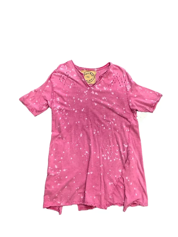 Pink Top Short Sleeve Cmc, Size S