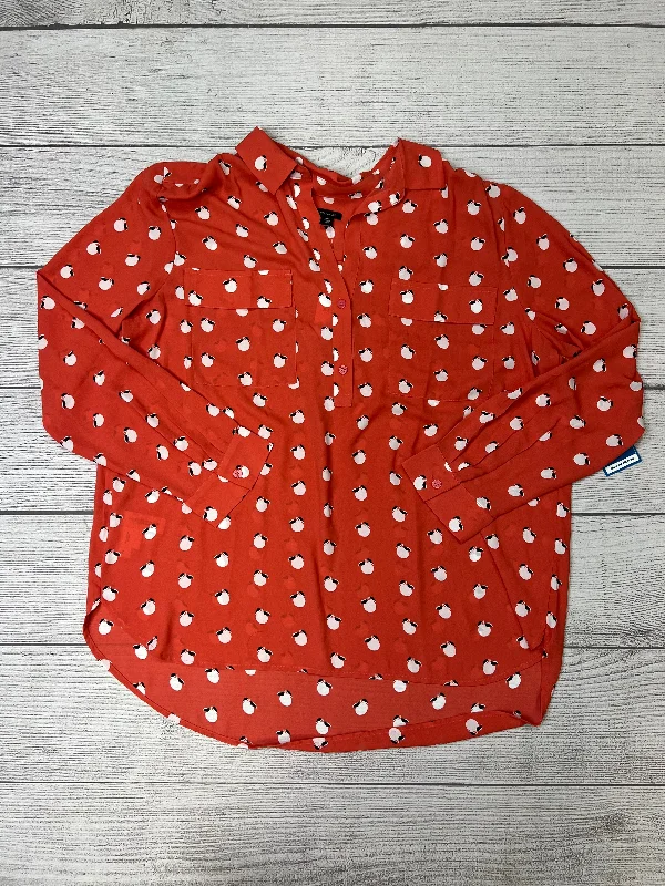 Print Blouse Long Sleeve Ann Taylor, Size Xxl