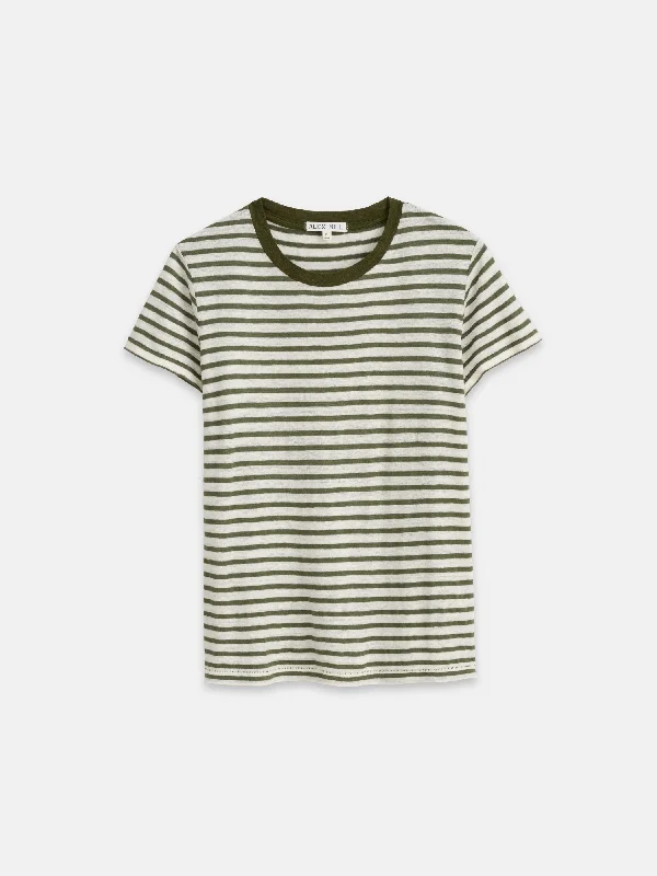 Prospect Striped Tee in Linen