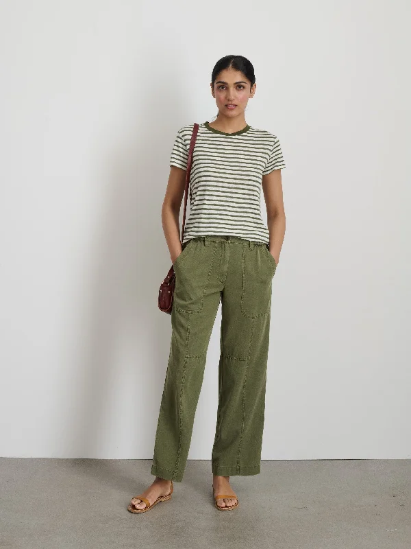 Prospect Striped Tee in Linen