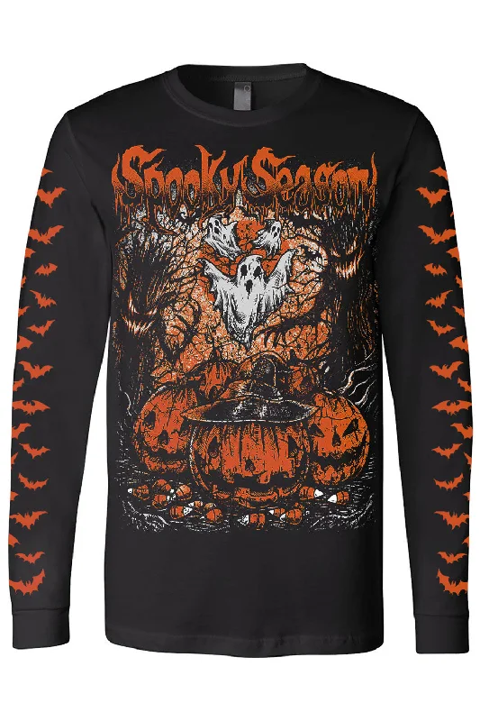 Long Sleeve w/ Orange Bats / S