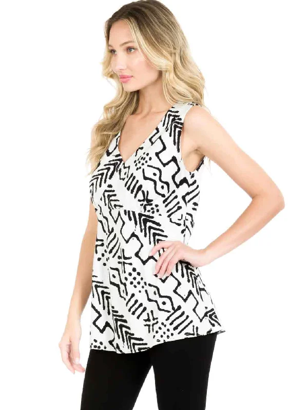 Tianello Tencel ""Mud"" Print ""Beth"" Tank