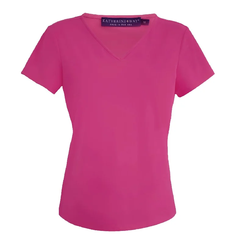 Women's Rehoboth V-Neck Tee In Hot Pink